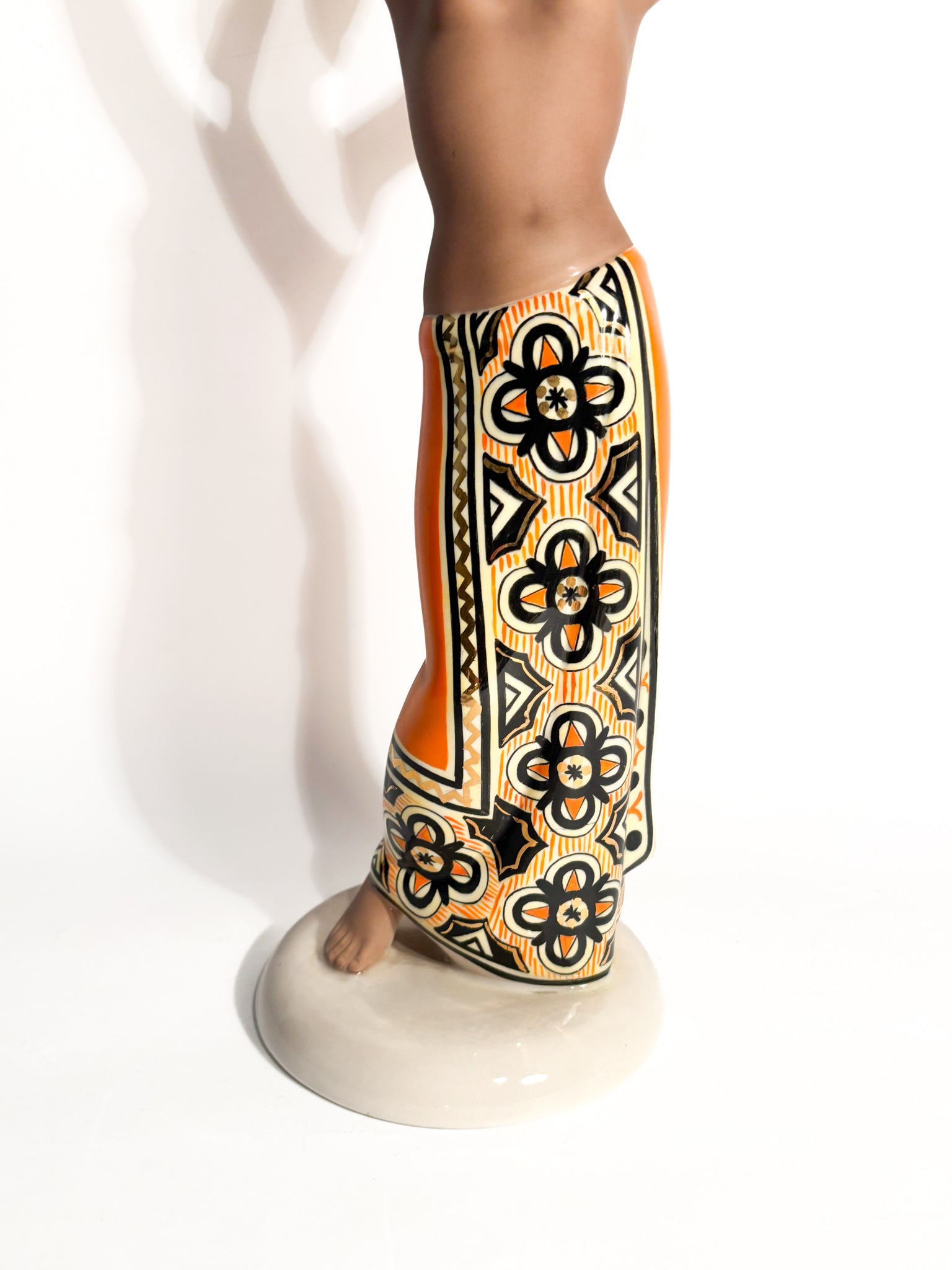 Scultura Art Deco "Dihula" in Ceramica di C.I.A. Manna Anni 40