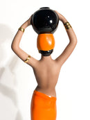 Scultura Art Deco "Dihula" in Ceramica di C.I.A. Manna Anni 40