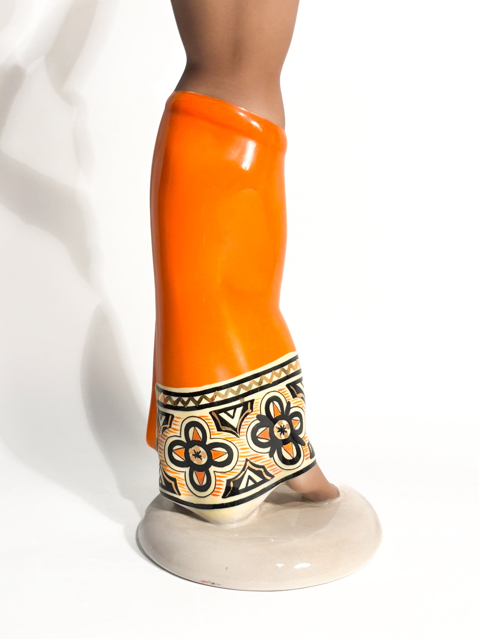 Scultura Art Deco "Dihula" in Ceramica di C.I.A. Manna Anni 40