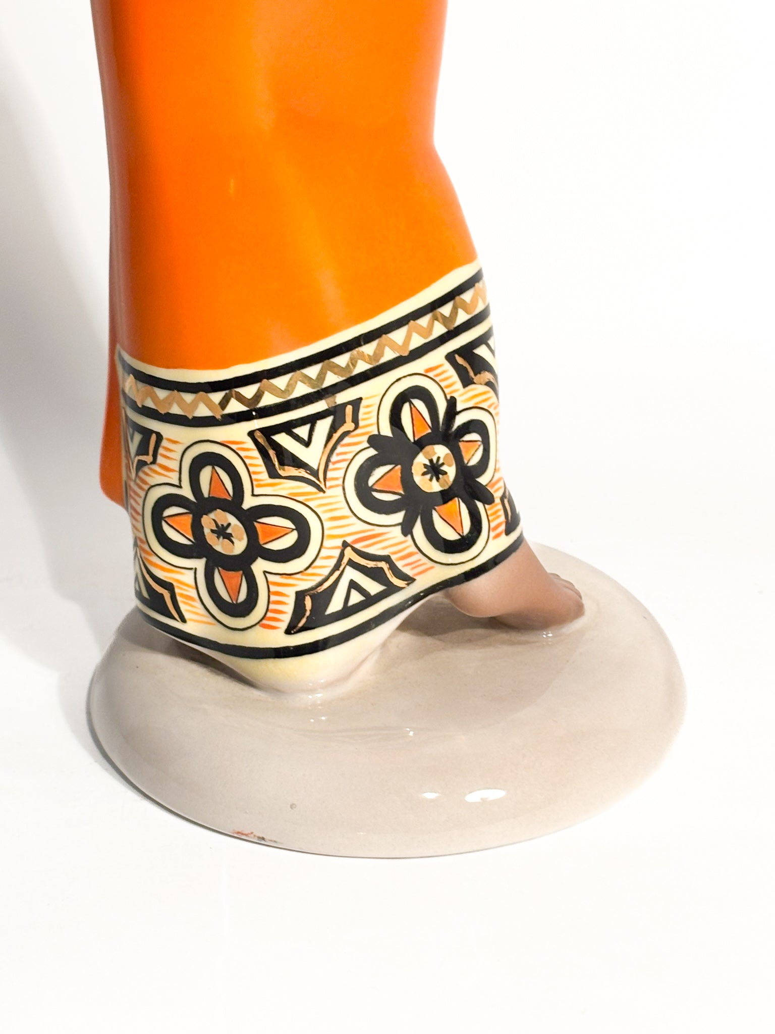 Scultura Art Deco "Dihula" in Ceramica di C.I.A. Manna Anni 40