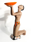 Scultura Art Dèco "Offerta" in Ceramica di C.I.A. Manna Anni 40