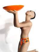 Scultura Art Dèco "Offerta" in Ceramica di C.I.A. Manna Anni 40