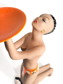 Scultura Art Dèco "Offerta" in Ceramica di C.I.A. Manna Anni 40