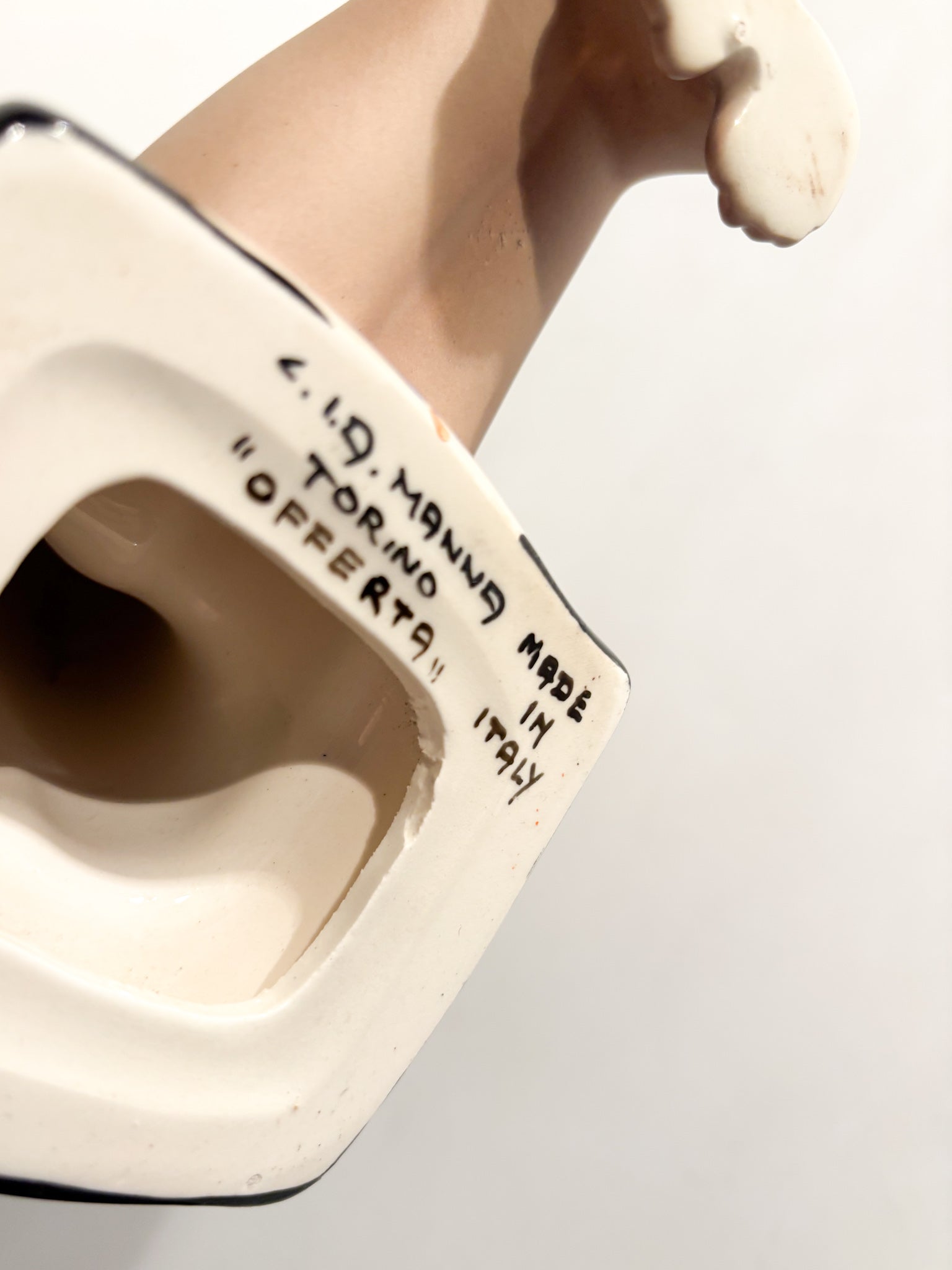 Scultura Art Dèco "Offerta" in Ceramica di C.I.A. Manna Anni 40