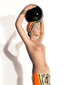 Scultura Art Deco "Dihula" in Ceramica di C.I.A. Manna Anni 40