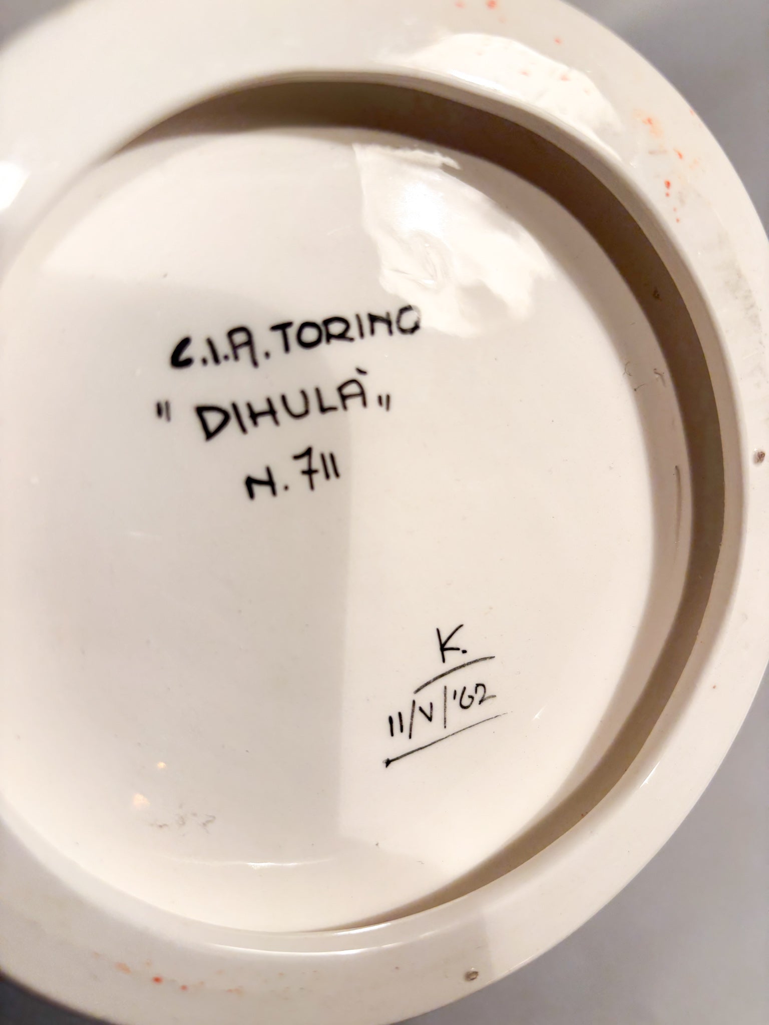 Scultura Art Deco "Dihula" in Ceramica di C.I.A. Manna Anni 40