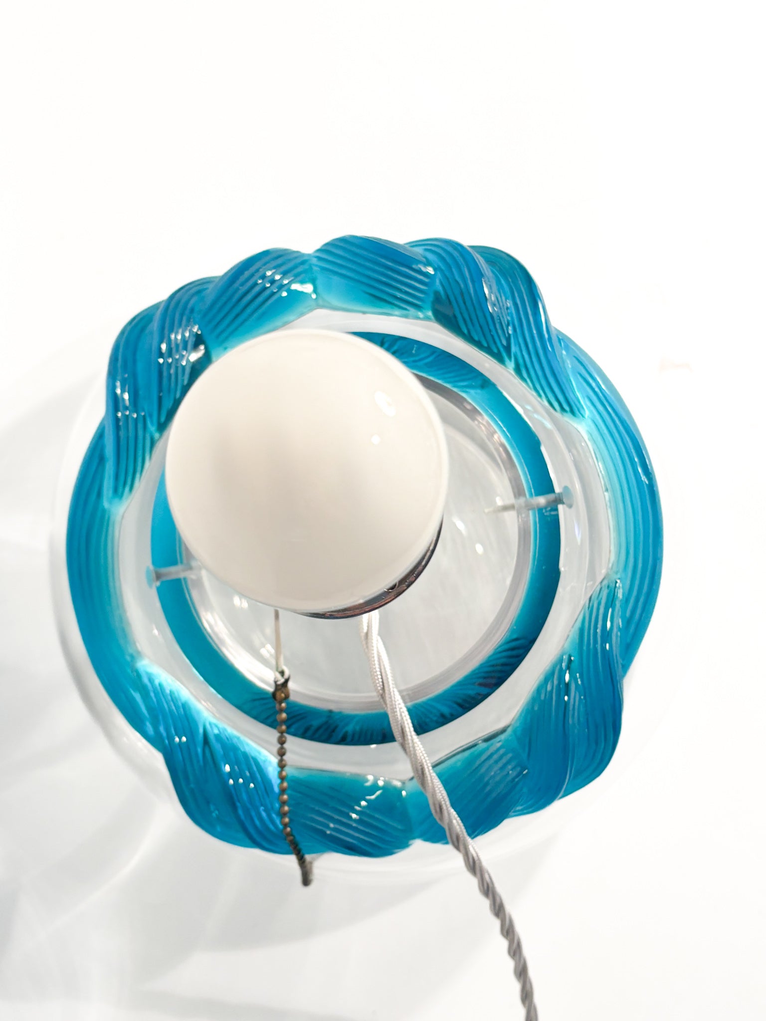 Lampada da Tavolo in Cristallo "Cyrus" di Marie-Claude Lalique Anni 70