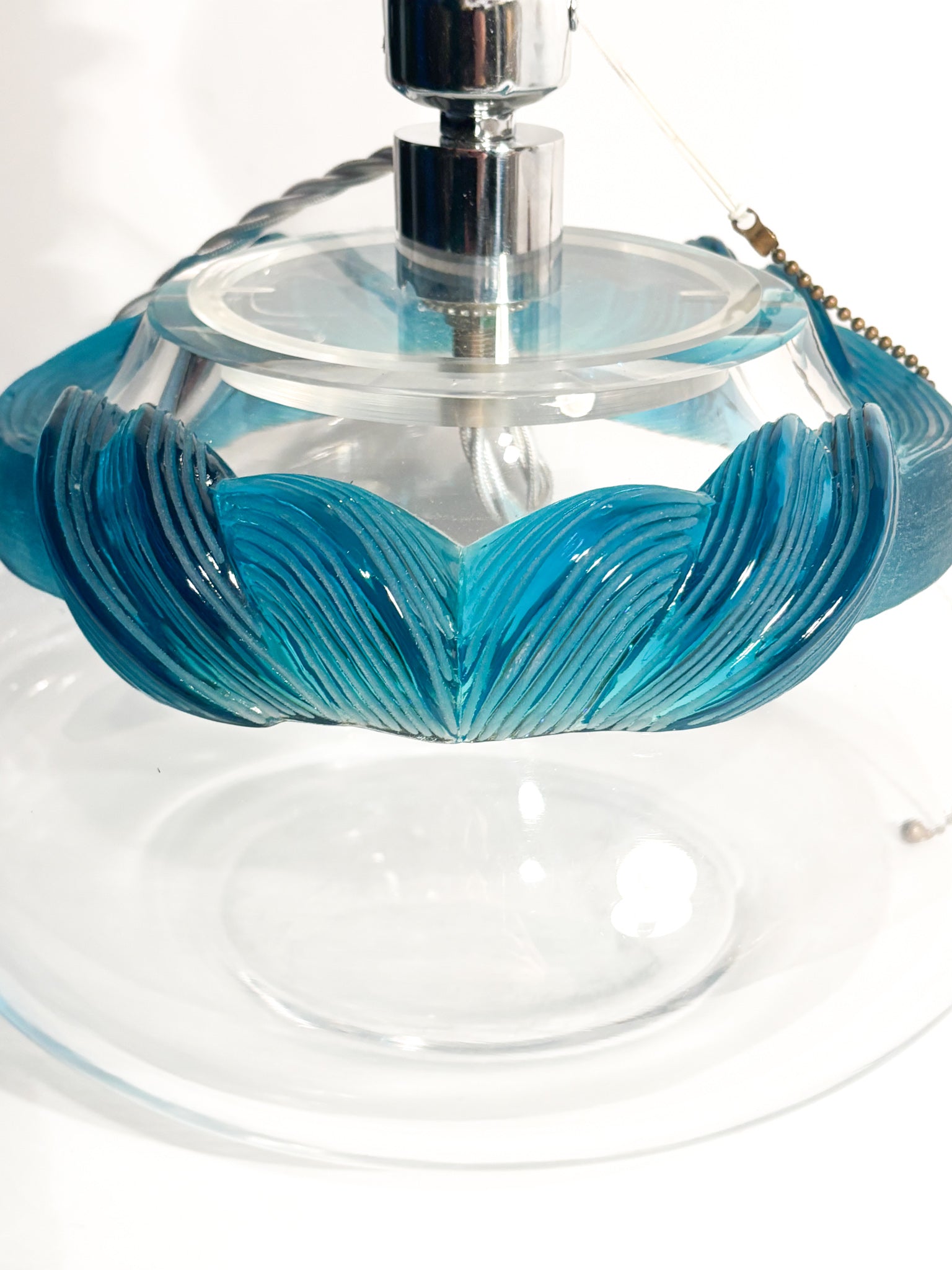 Lampada da Tavolo in Cristallo "Cyrus" di Marie-Claude Lalique Anni 70