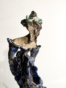 Sculpture of a Lady in Glazed Terracotta of French Inspiration from the 1930s