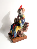 Ceramic Sculpture of a Couple of Musicians by Walter Pozzi, 1980s