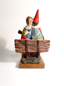 Ceramic Sculpture of a Couple of Musicians by Walter Pozzi, 1980s