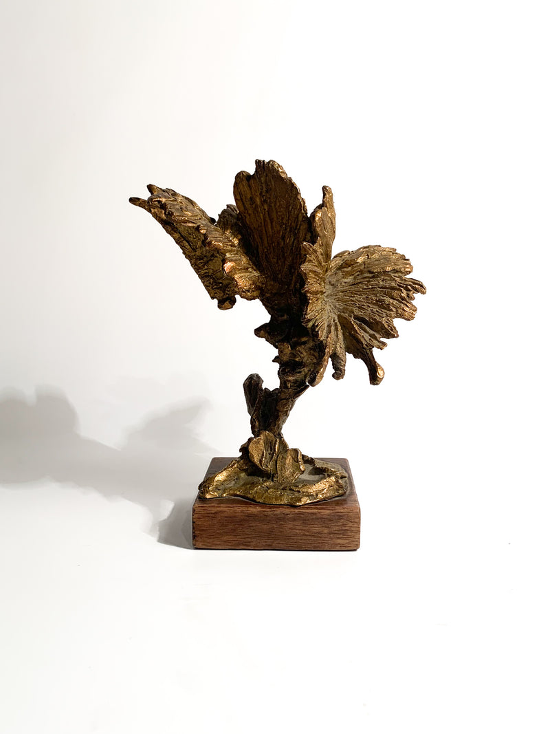 Gilded Bronze Sculpture of a Pair of Butterflies by Costanzo Mongini, 1940s