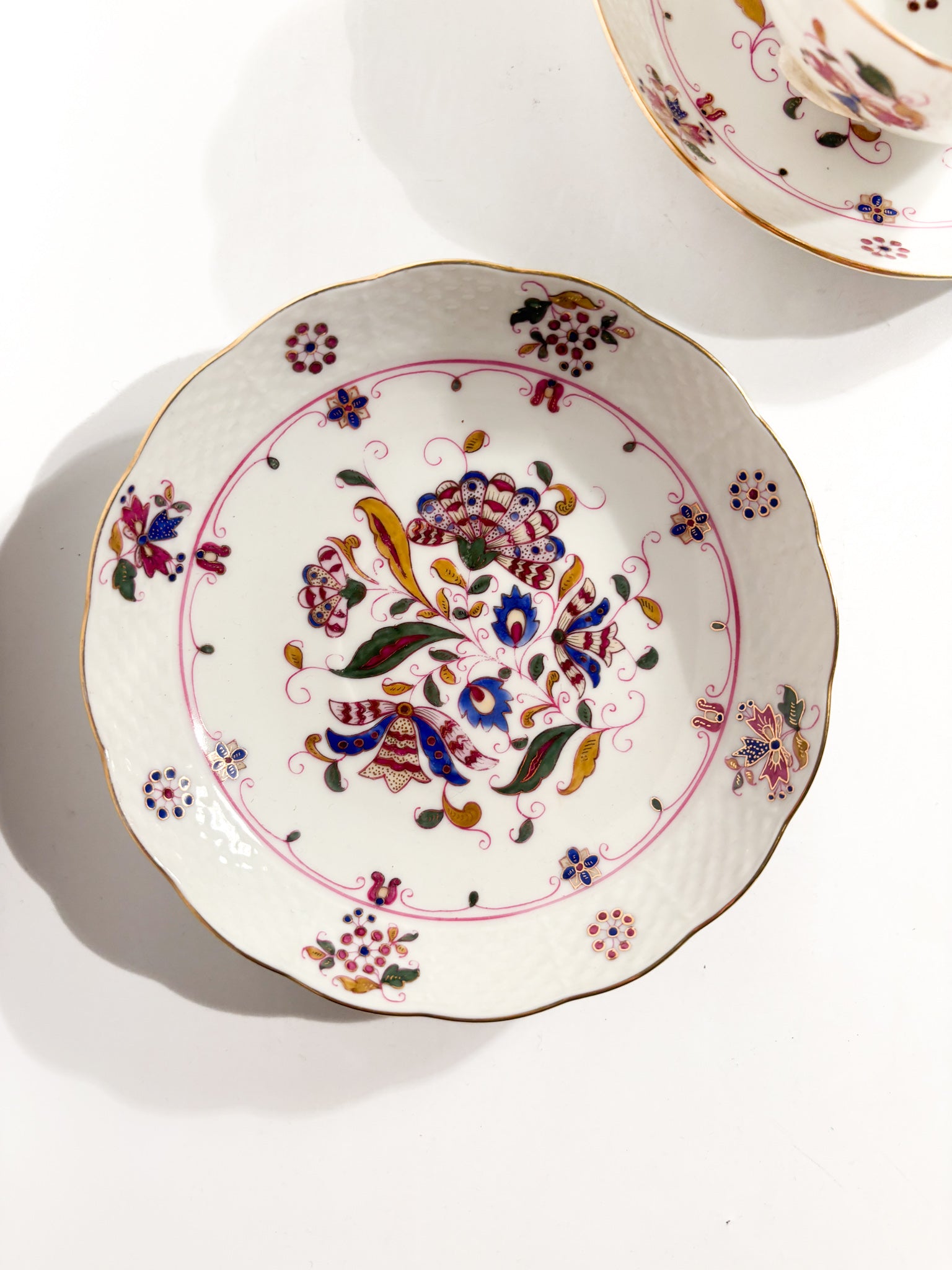 Coppia di Tazze in Porcellana di Herend Candida Tupini Napoli