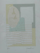 Serigrafia su Carta "Composizione" di Agostino Bonalumi del 1995