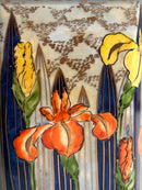 Vaso Potiche Art Nouveau in Ceramica Italiana Dipinta a Mano Anni 20