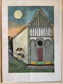 Litografia di Franco Gentilini Anni 70