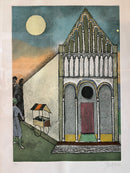 Litografia di Franco Gentilini Anni 70