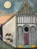 Litografia di Franco Gentilini Anni 70