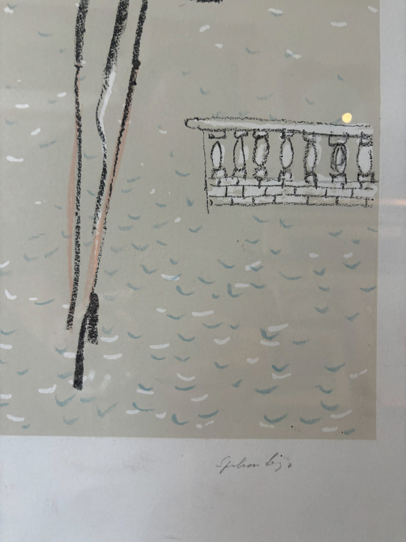 Litografia di Venezia di Adriano Spilimbergo Anni 60