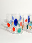 Set of 6 Glasses by Simone Cenedese in Multicolored Murano Glass 90s