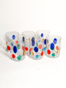 Set of 6 Glasses by Simone Cenedese in Multicolored Murano Glass 90s