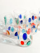 Set of 6 Glasses by Simone Cenedese in Multicolored Murano Glass 90s
