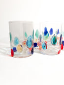 Set of 6 Glasses by Simone Cenedese in Multicolored Murano Glass 90s