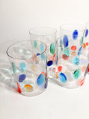 Set of 6 Glasses by Simone Cenedese in Multicolored Murano Glass 90s