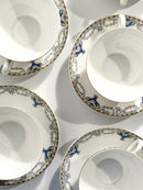 Set da Otto Tazze in Porcellana di Richard Ginori Anni 30