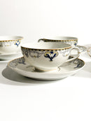 Set da Otto Tazze in Porcellana di Richard Ginori Anni 30