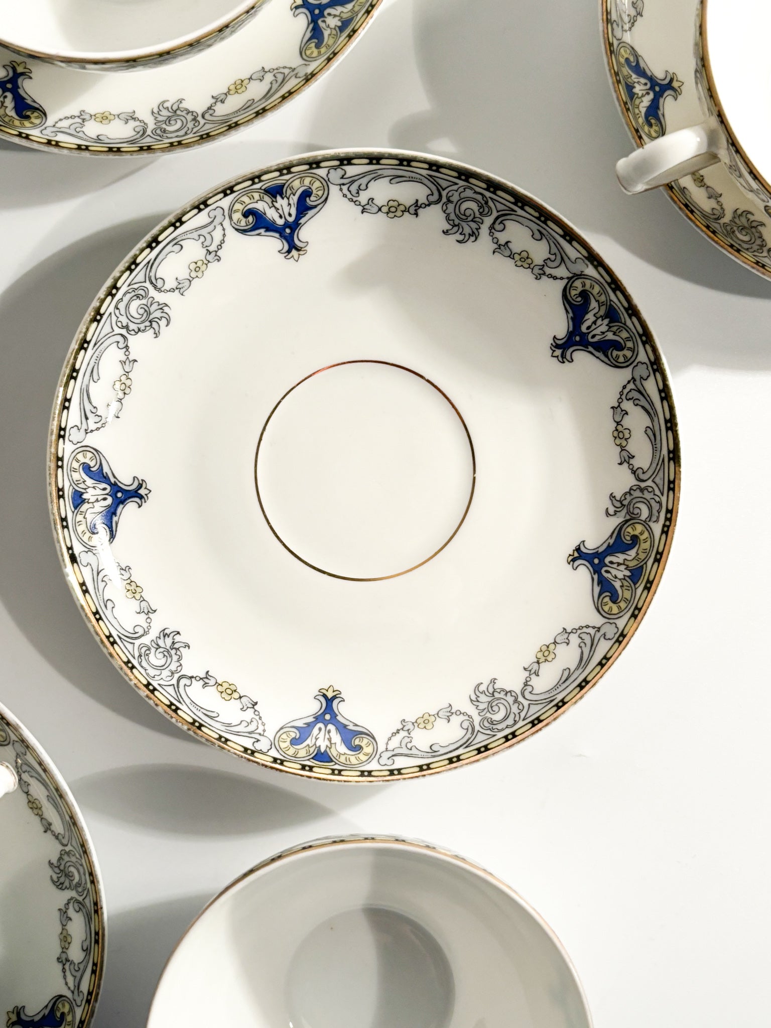 Set of Eight Porcelain Cups by Richard Ginori, 1930s