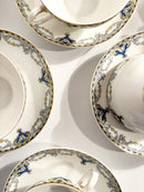 Set da Otto Tazze in Porcellana di Richard Ginori Anni 30