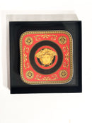 Piatto Quadrato Medusa Rossa Di Versace per Rosenthal