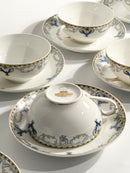 Set da Otto Tazze in Porcellana di Richard Ginori Anni 30