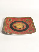 Piatto Quadrato Medusa Rossa Di Versace per Rosenthal