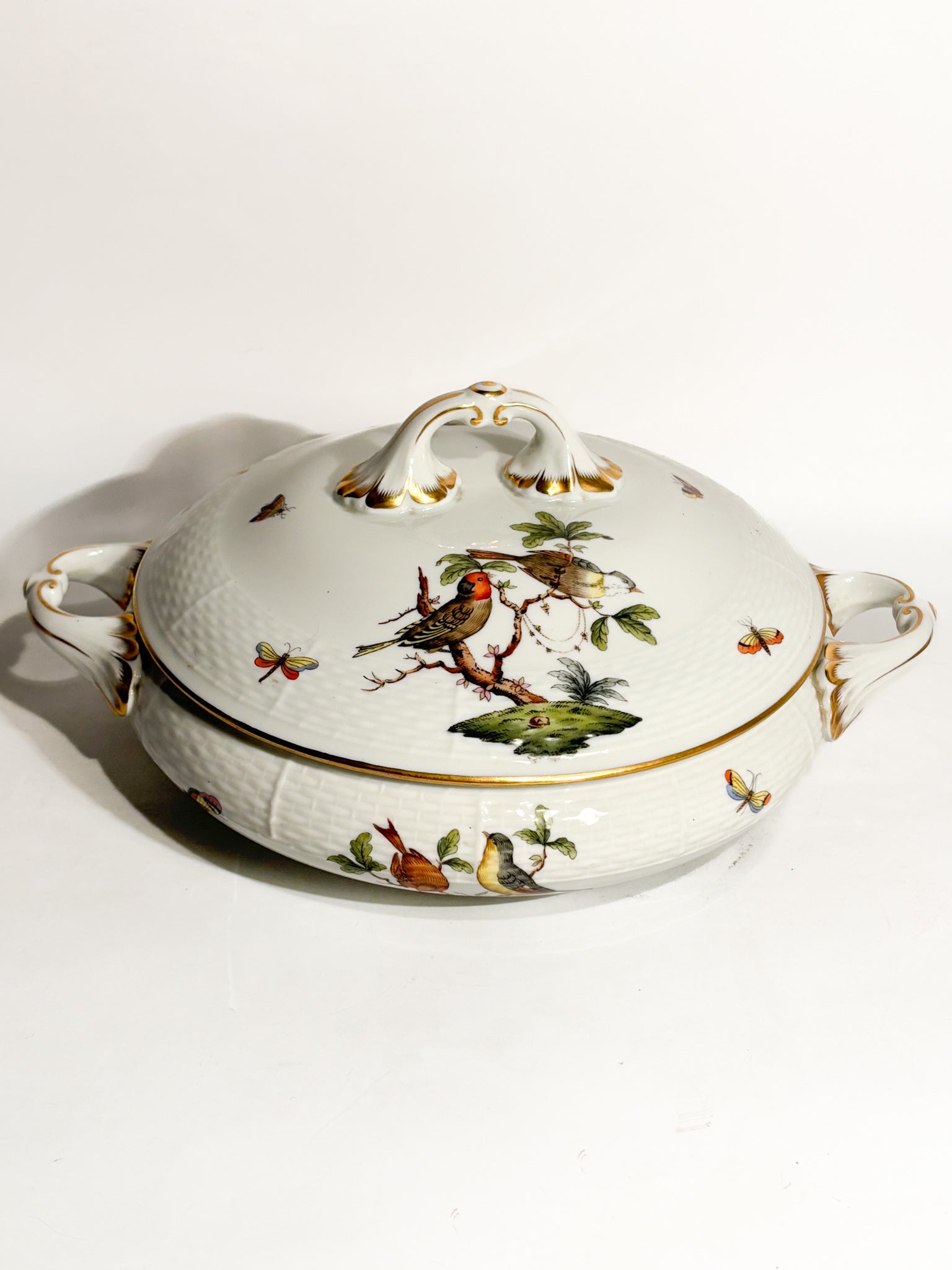 Zuppiera Centrotavola in Porcellana di Herend Rothschild Anni 70