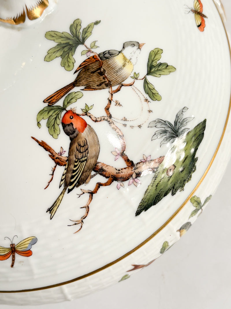 Zuppiera Centrotavola in Porcellana di Herend Rothschild Anni 70