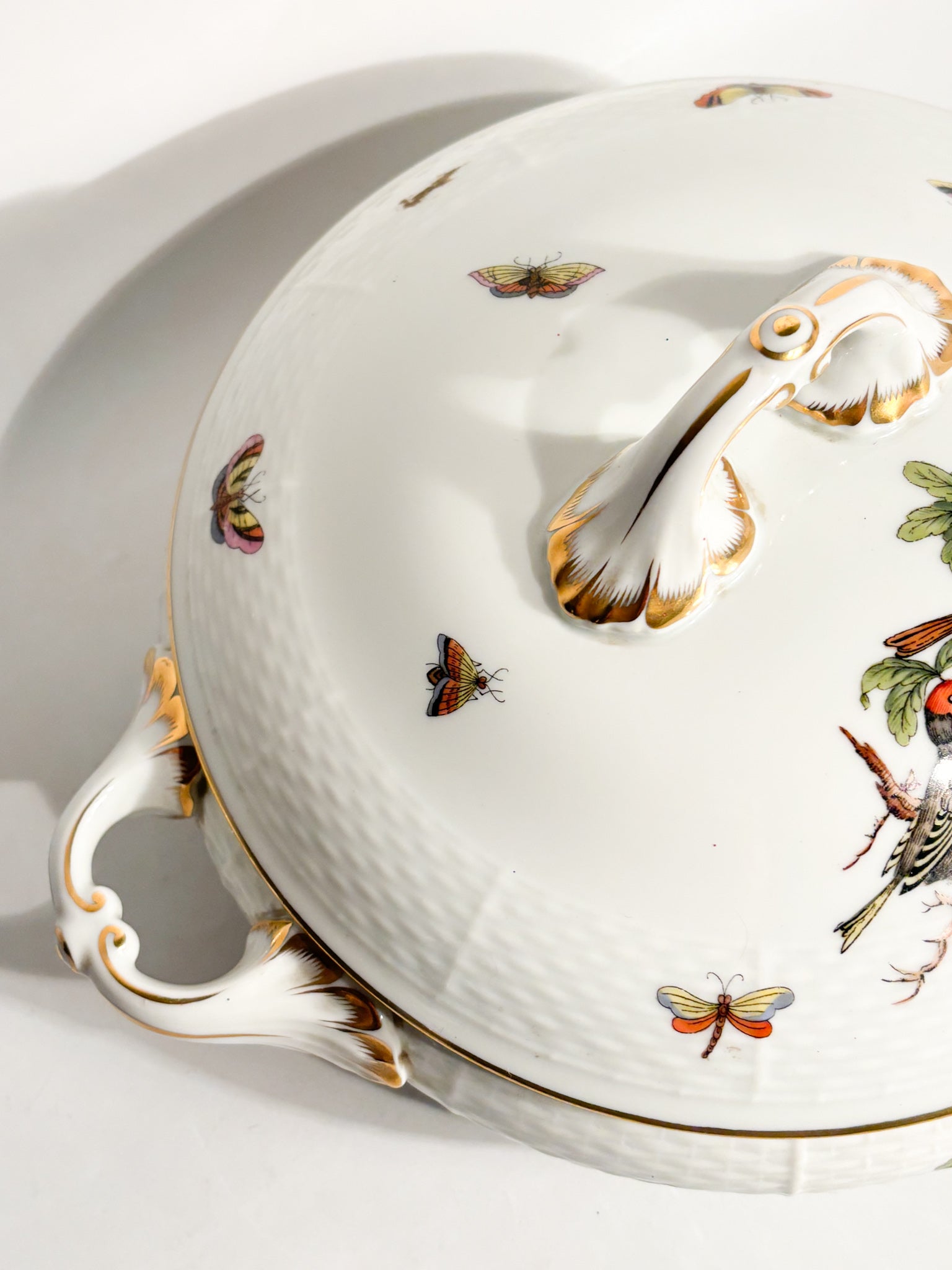 Zuppiera Centrotavola in Porcellana di Herend Rothschild Anni 70