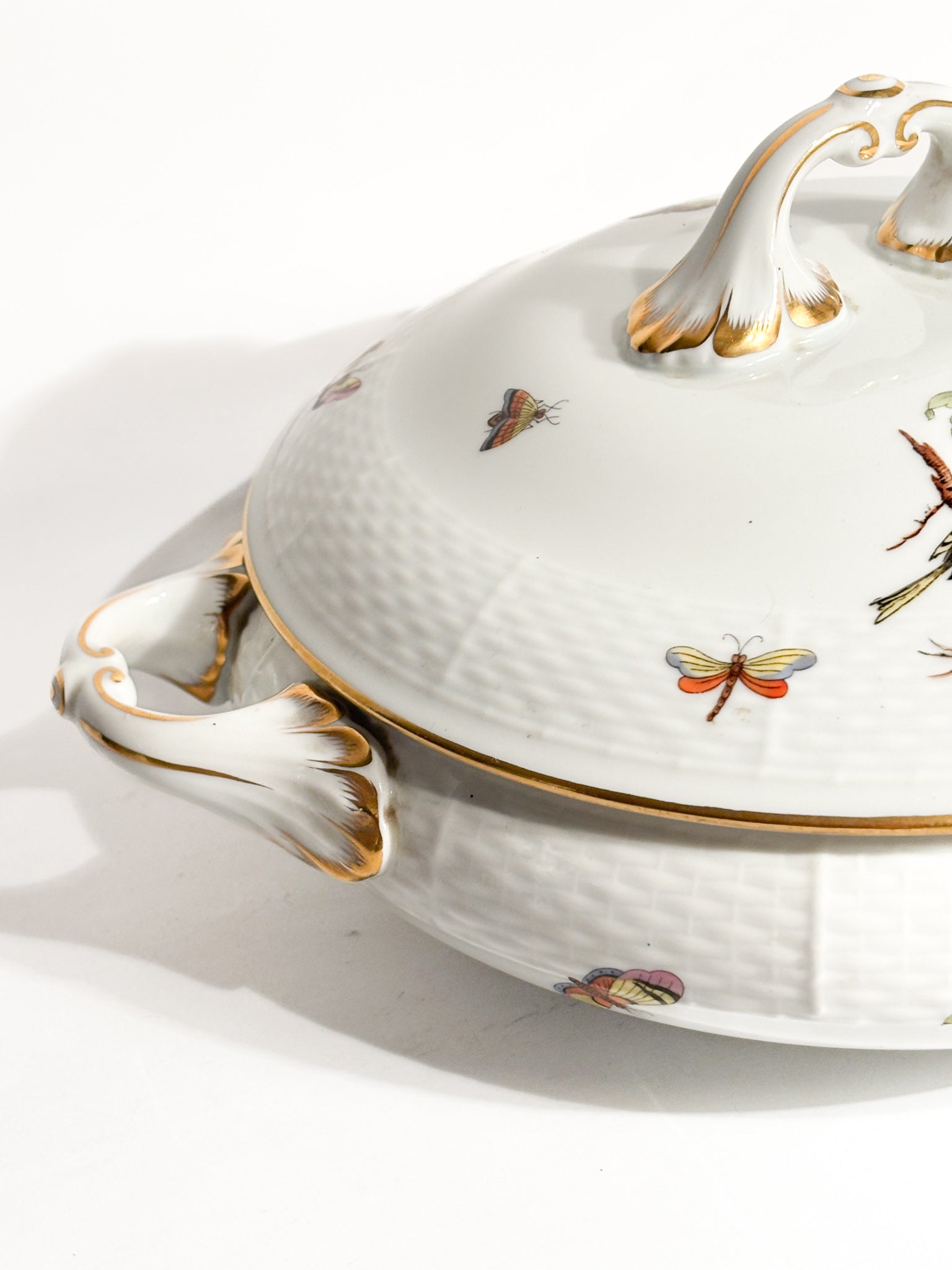 Zuppiera Centrotavola in Porcellana di Herend Rothschild Anni 70