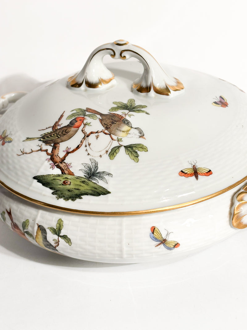 Zuppiera Centrotavola in Porcellana di Herend Rothschild Anni 70