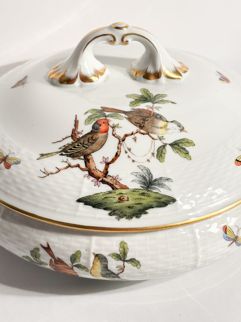 Zuppiera Centrotavola in Porcellana di Herend Rothschild Anni 70