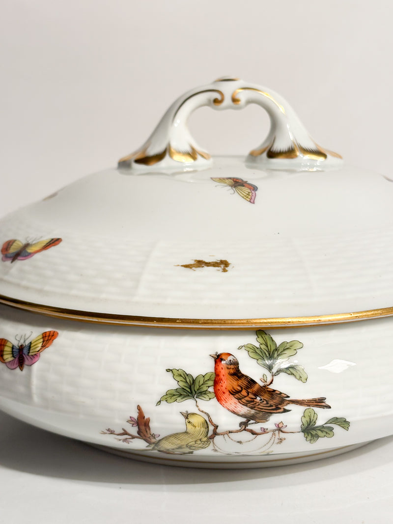 Zuppiera Centrotavola in Porcellana di Herend Rothschild Anni 70