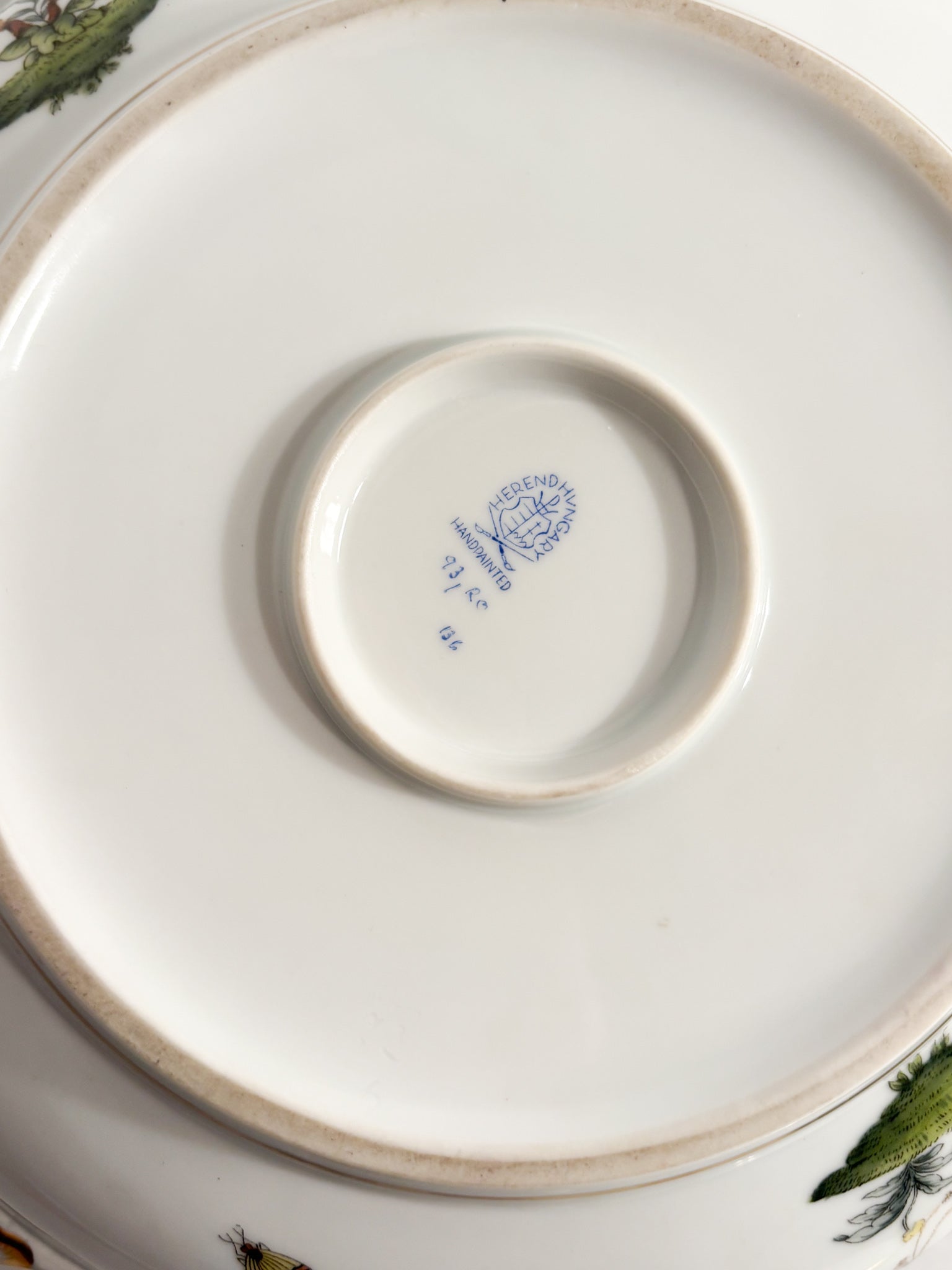 Zuppiera Centrotavola in Porcellana di Herend Rothschild Anni 70