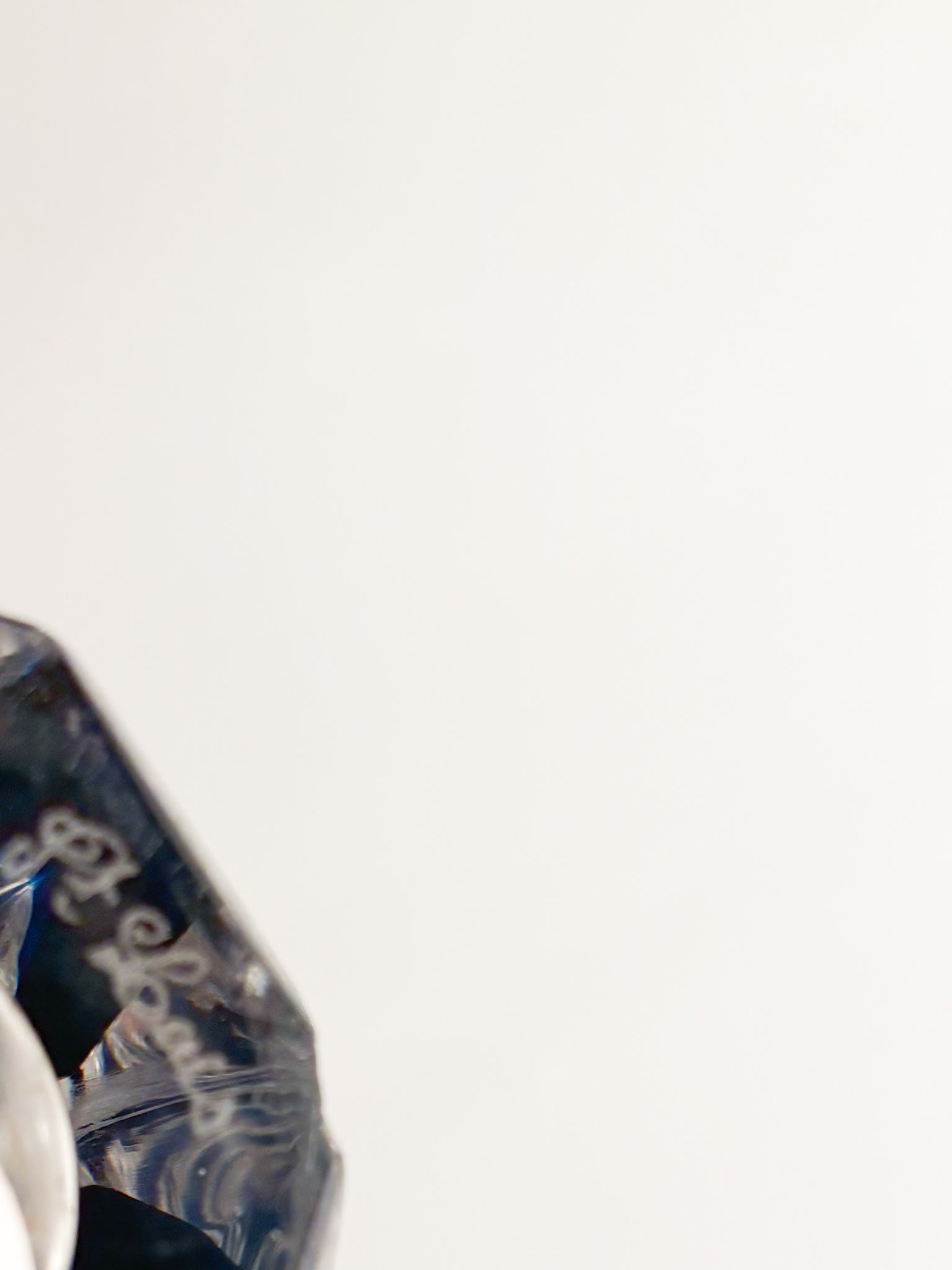 Saint-Louis Blue French Crystal Vase from the 1940s