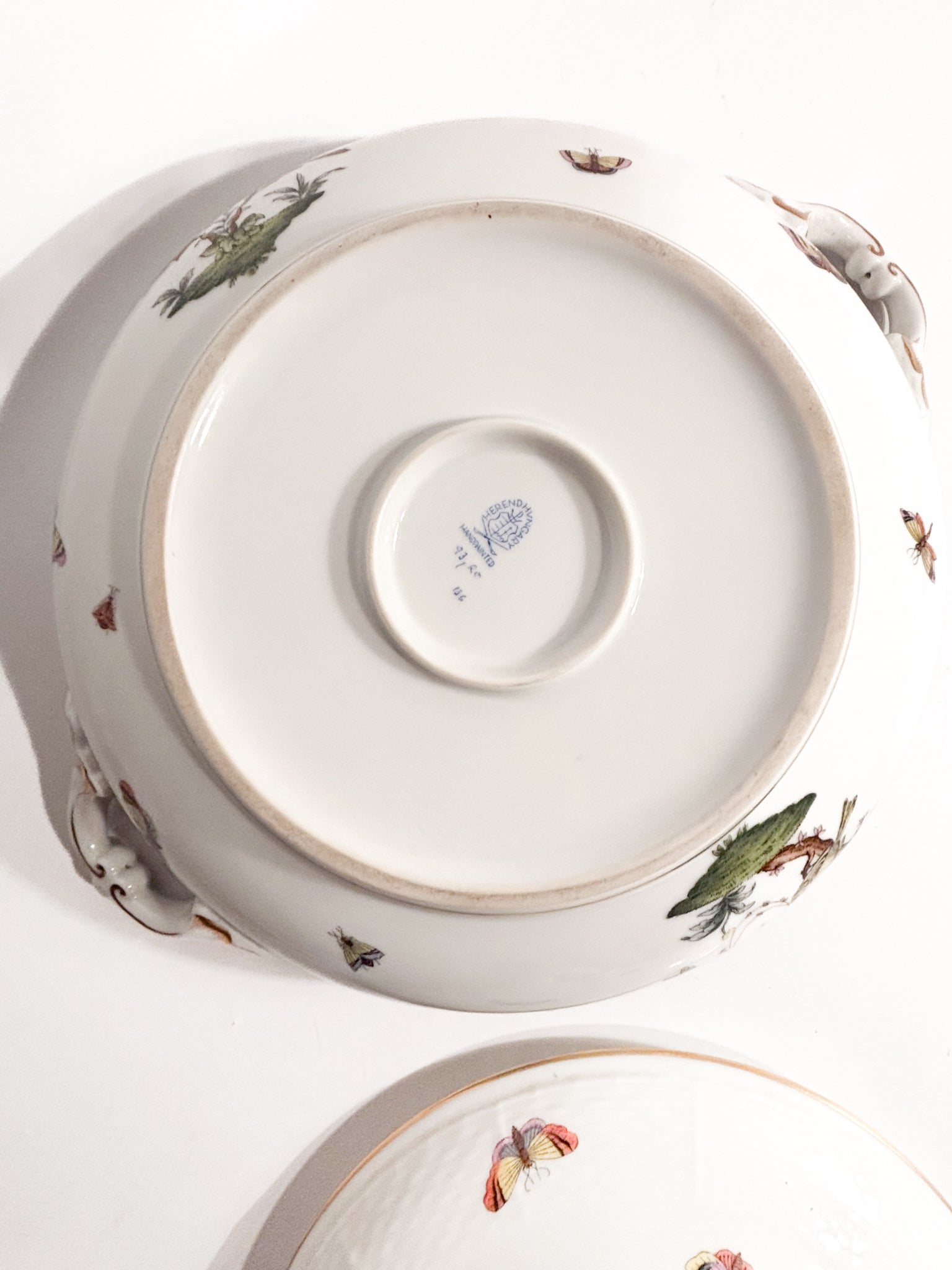 Zuppiera Centrotavola in Porcellana di Herend Rothschild Anni 70