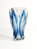 Vaso in Cristallo Francese Saint-Louis Blu Anni 40