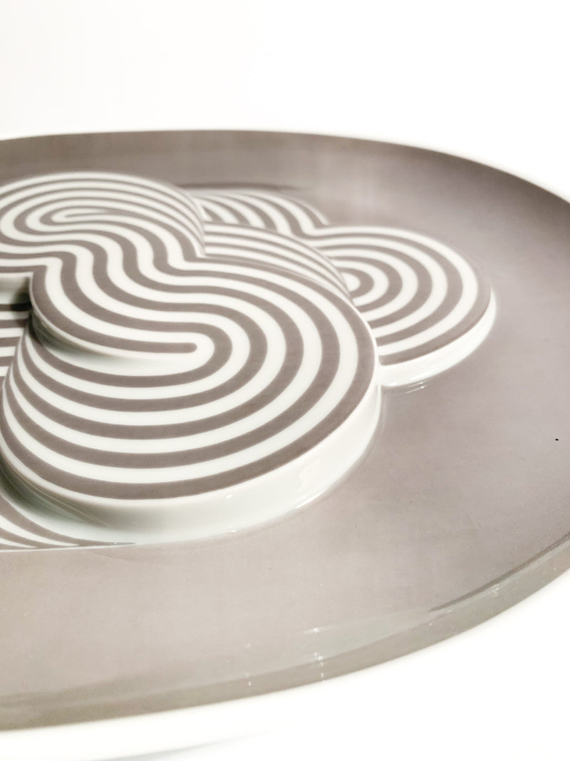 Plate Sculpted in Relief in Porcelain by Rosenthal Studio Linie from 1972