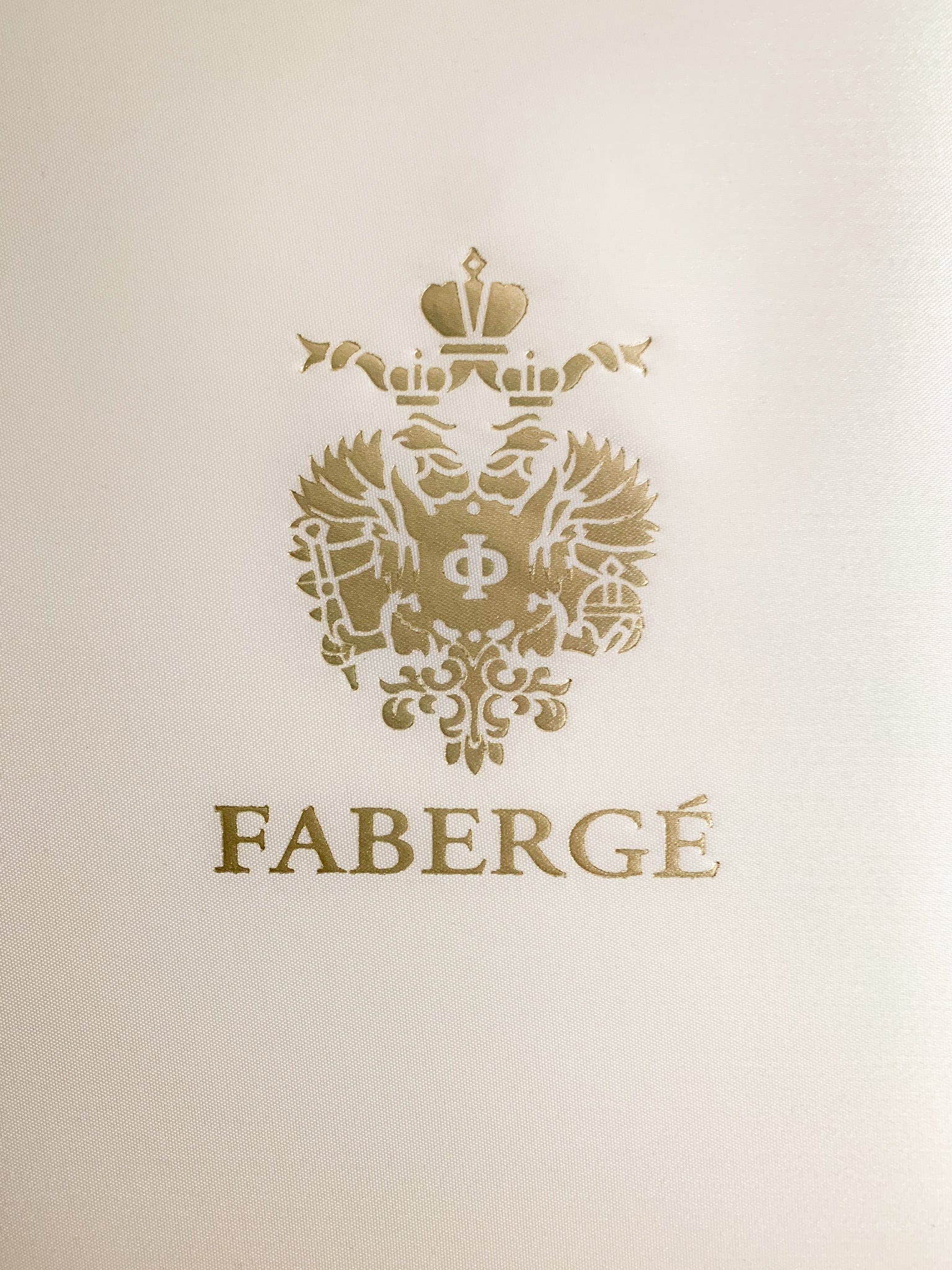 Pair of Fabergè Crystal Candle Holders with 1920s Box