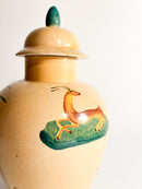 Vaso Potiche in Ceramica Ceramital Dipinto a Mano Anni 40