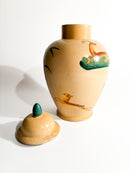 Vaso Potiche in Ceramica Ceramital Dipinto a Mano Anni 40